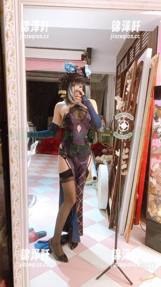 冬马路纱 冬马路纱的柴郡旗袍套图,错过就是抢了你的眼福